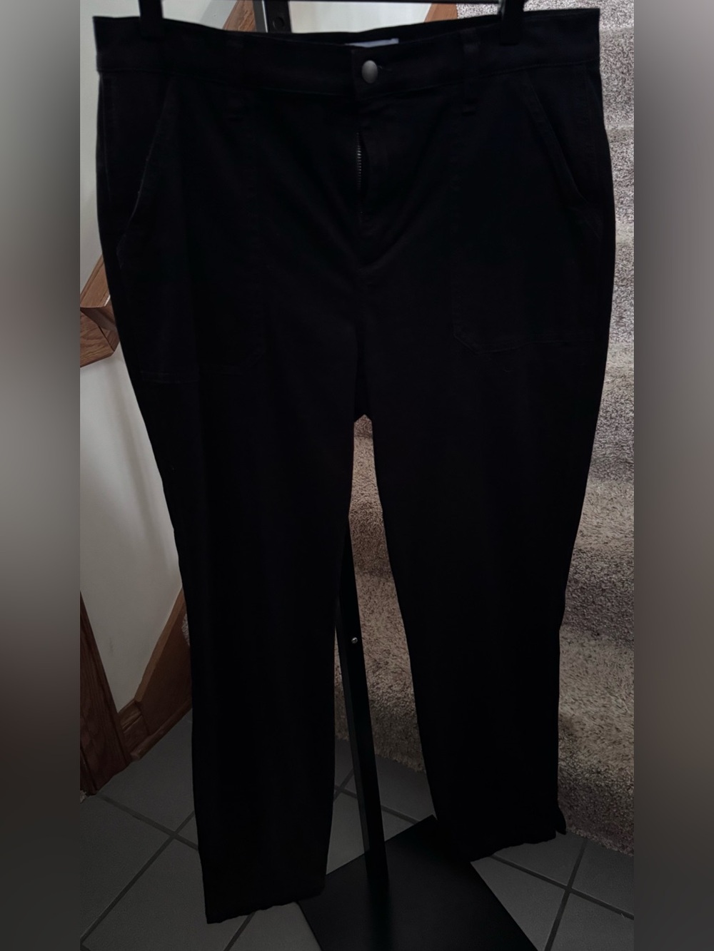 VGUC Women’s Evereve Classic Black Trousers Sz. 30 - Picture 1 of 7